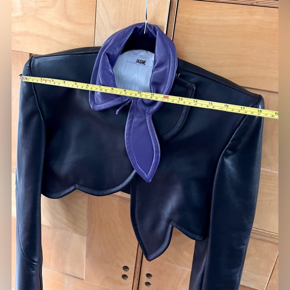 NWOT JAGNE Leather MARIEME Jacket and Leather shirt suit - Picture 4 of 16
